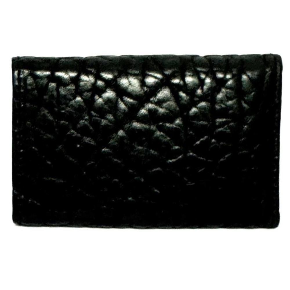 Salvatore Ferragamo Leather Key Case Black